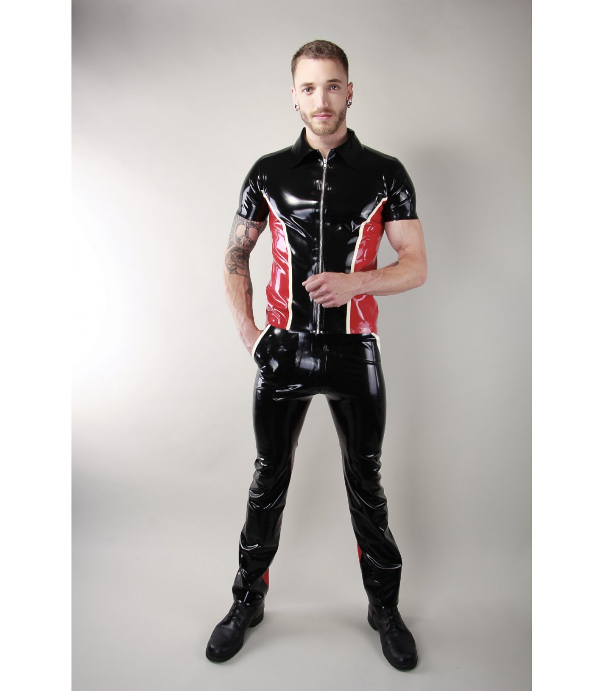 latex101 latex contrast jeans